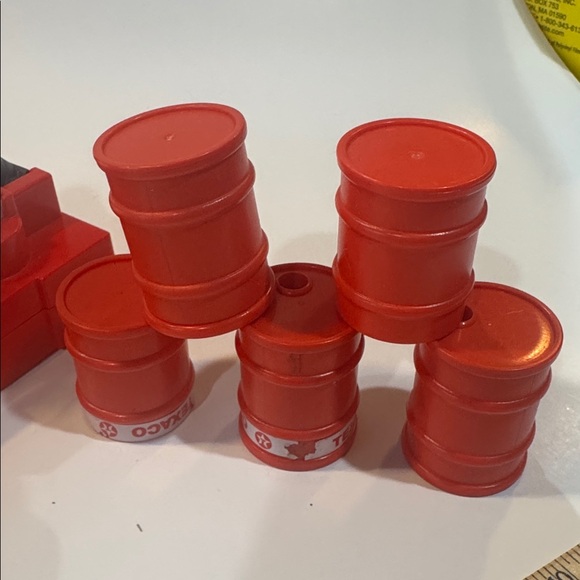 Vintage playmobil texaco gasoline drums Set (lot 45) - Picture 3 of 4